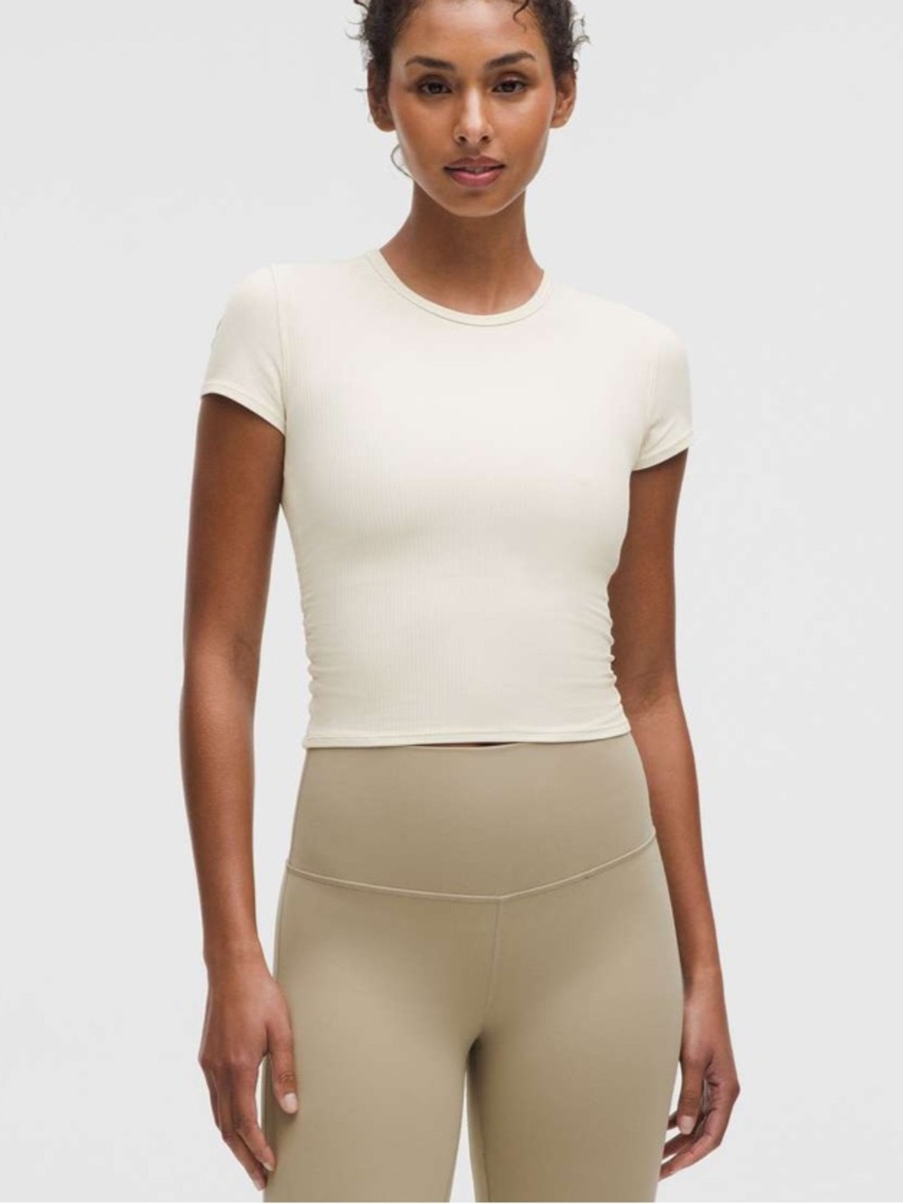 Lululemon All It Takes Back-Twist Ribbed Short-Sleeve Shirt